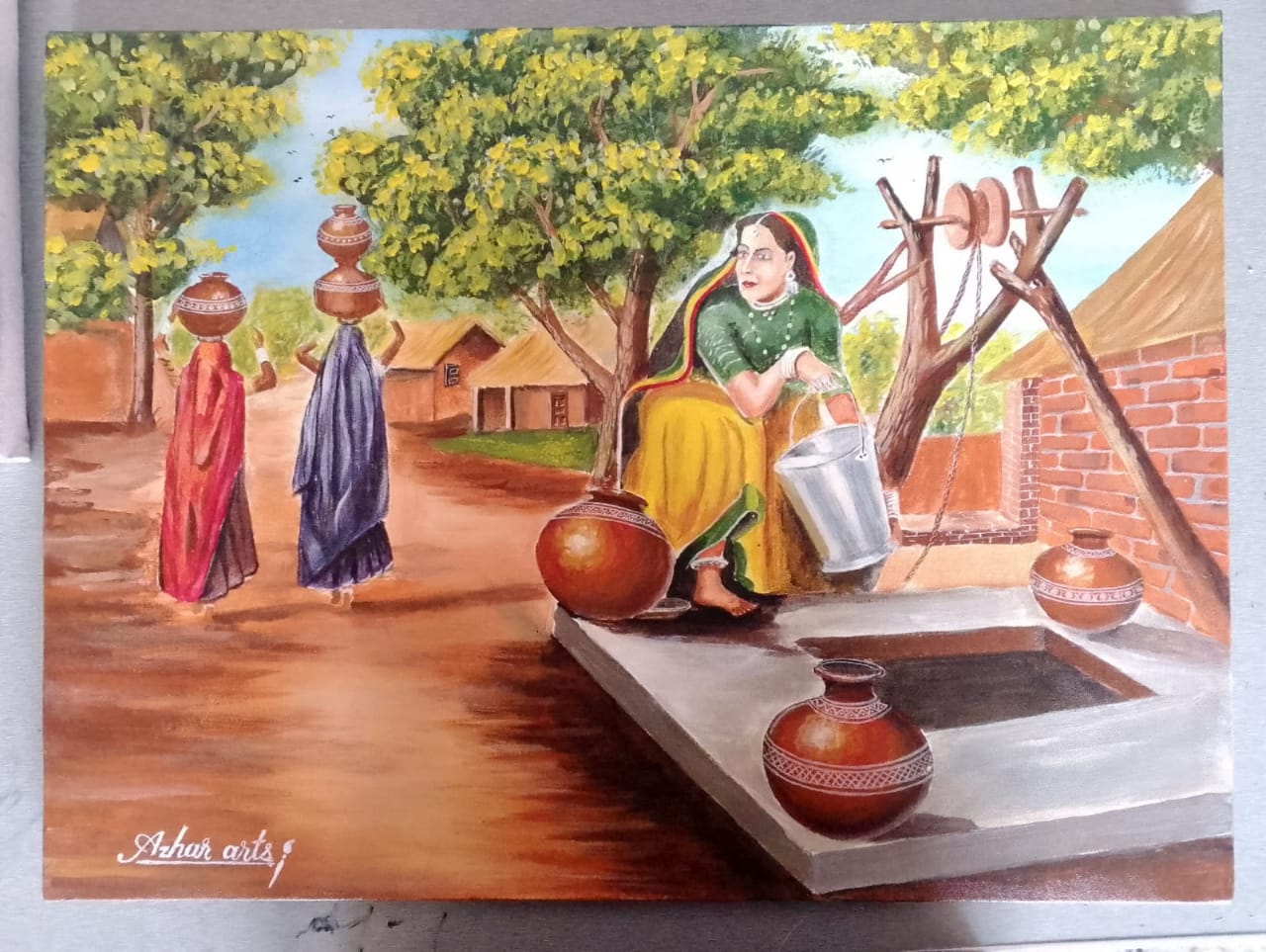 Village painting