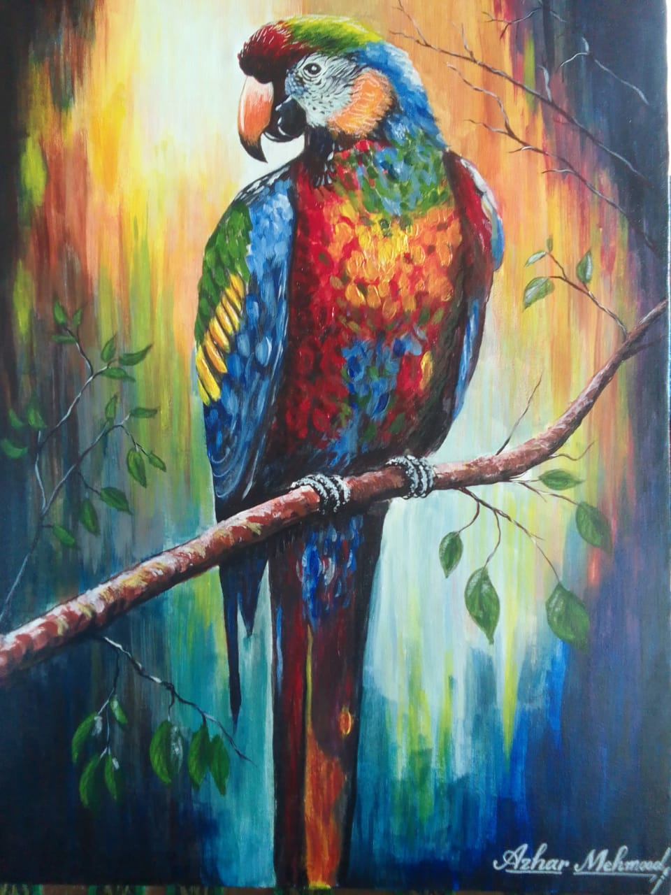 Parrot painting