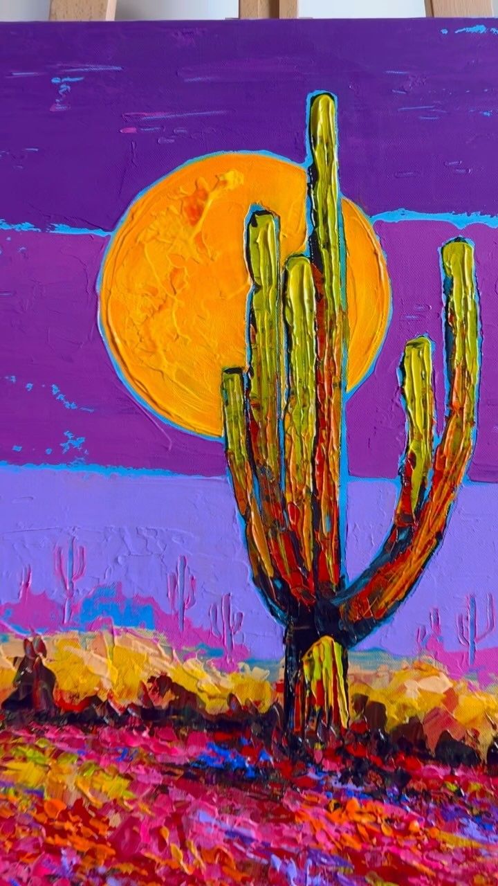 Desert abstract Canvas painting