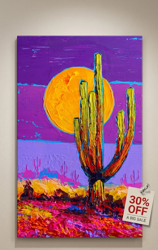 Desert abstract Canvas painting