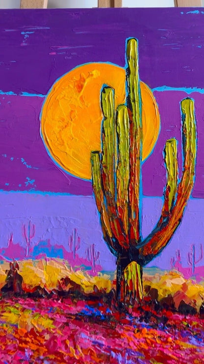 Desert abstract Canvas painting
